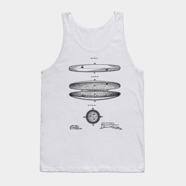 Cigar Holder Vintage Patent Hand Drawing Tank Top by TheYoungDesigns